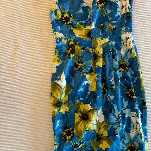 Jones New York Blue and Yellow Floral Dress - Picture 1 of 6